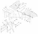 Upper Traction Assembly Diagram and Parts List for 28232 220000001-220999999 - 2002 Lawn Boy Snow Blower